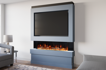 Evolution Fires Package 5 – Pre-Built Media Wall with Electric Fireplace