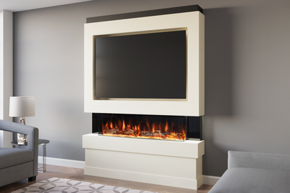 Evolution Fires Package 5 – Pre-Built Media Wall with Electric Fireplace