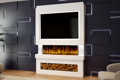 Evolution Fires Package 6 – Pre-Built Media Wall with Electric Fireplace