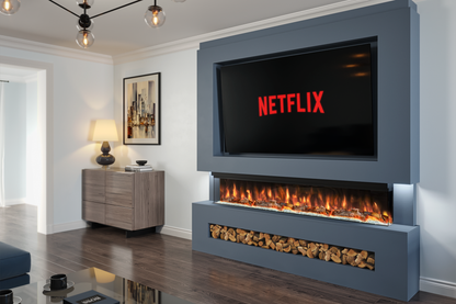 Evolution Fires Package 7 – Pre-Built Media Wall with Electric Fireplace