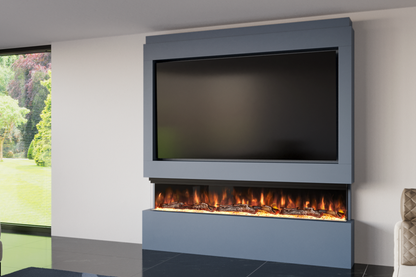 Evolution Fires Package 9 – Pre-Built Media Wall with Electric Fireplace