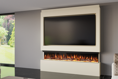 Evolution Fires Package 9 – Pre-Built Media Wall with Electric Fireplace