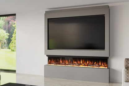 Evolution Fires Package 9 – Pre-Built Media Wall with Electric Fireplace
