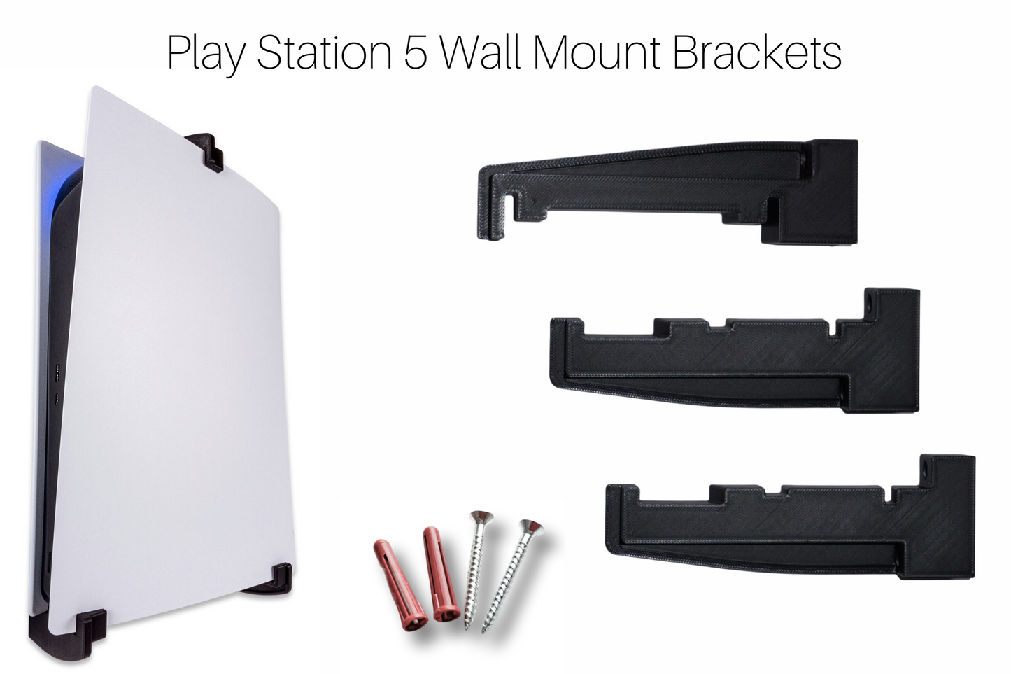 Play Station 5 Disc Edition Wall Mount Brackets