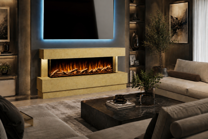 Evolution Fires Raphael Electric Fireplace Suite Ready to Paint