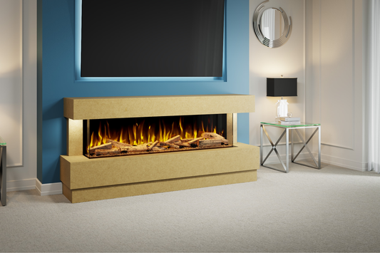 Evolution Fires Raphael Electric Fireplace Suite Ready to Paint