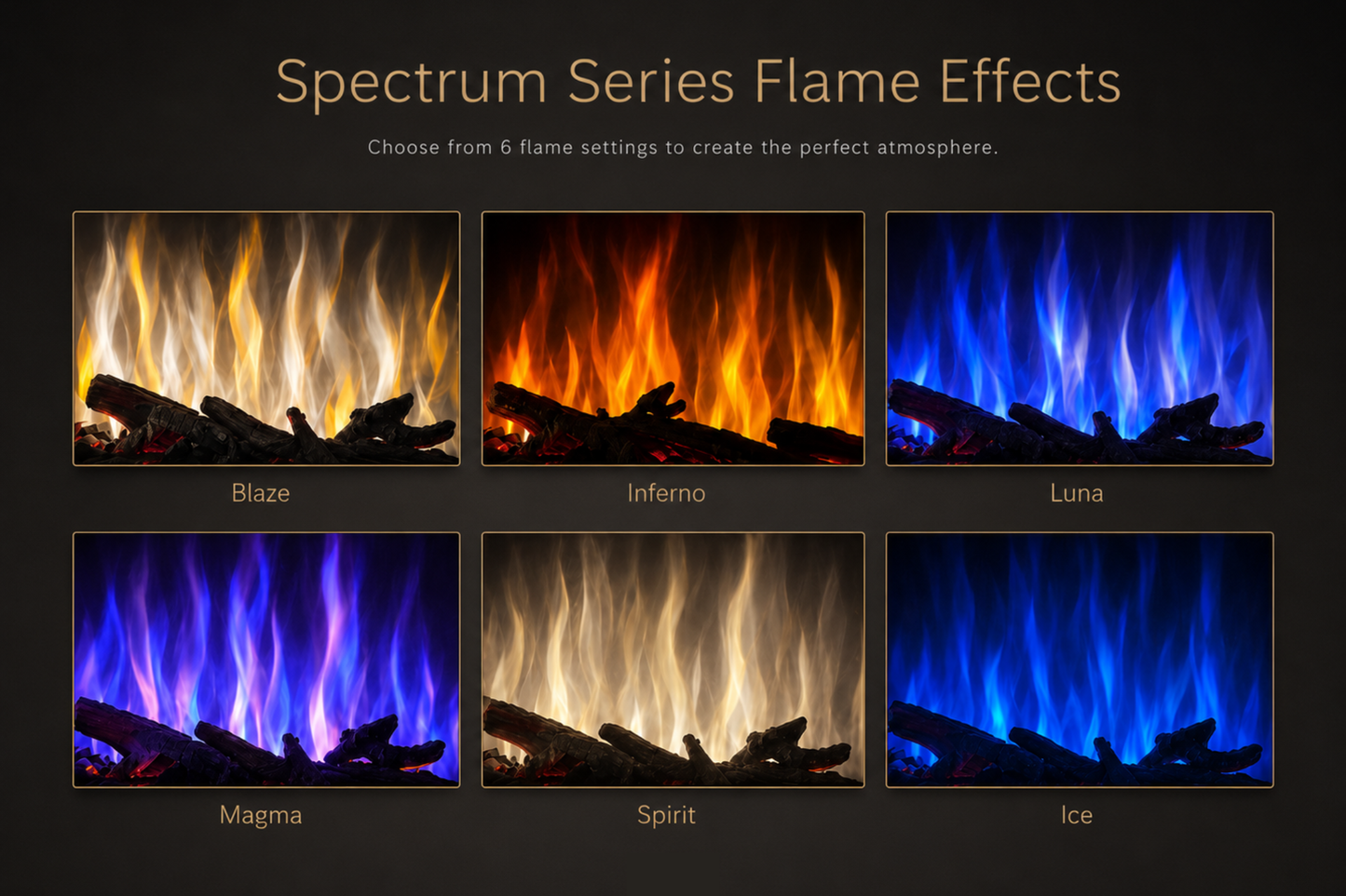Evolution Fires Spectrum Slimline Series 50 Inch Media Wall Electric Fire