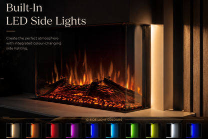Evolution Fires Spectrum Slimline Series 60 Inch Media Wall Electric Fire