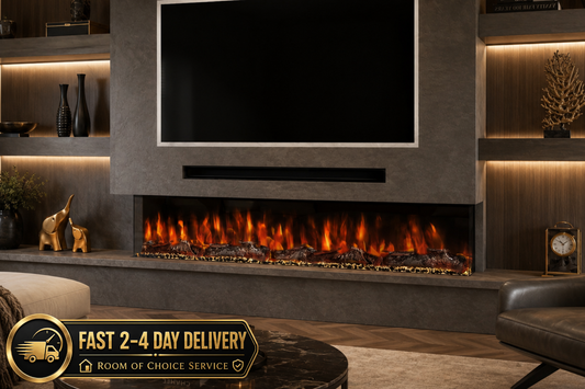 Evolution Fires Spectrum Slimline 82 Inch Media Wall Electric Fire