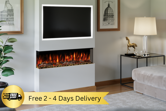 Spectrum Slimline 44 Inch Media Wall Electric Fire