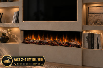 Evolution Fires Spectrum Slimline Series 50 Inch Media Wall Electric Fire