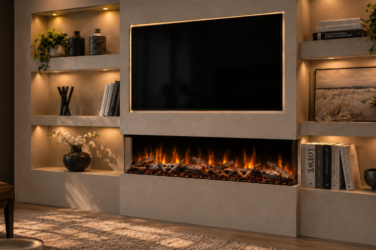 Evolution Fires Spectrum Slimline Series 50 Inch Media Wall Electric Fire