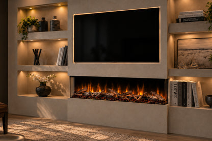 Evolution Fires Spectrum Slimline Series 50 Inch Media Wall Electric Fire