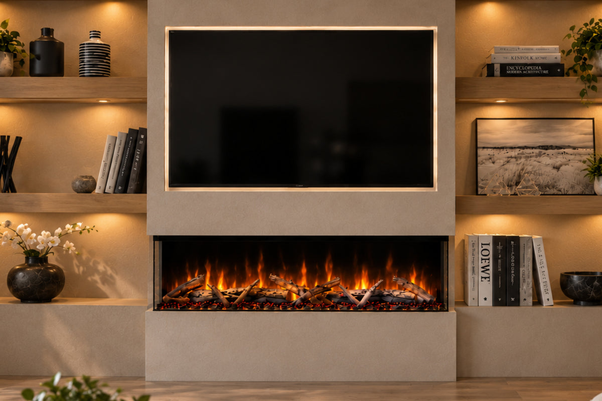 Evolution Fires Spectrum Slimline Series 50 Inch Media Wall Electric Fire