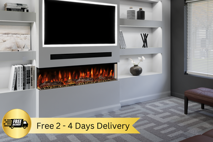 Evolution Fires Spectrum Slimline Series 50 Inch Media Wall Electric Fire