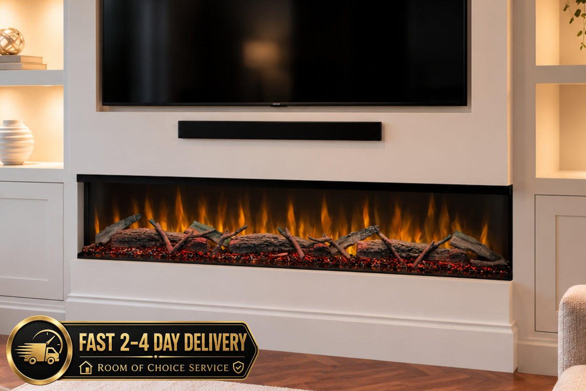 Evolution Fires Spectrum Slimline Series 60 Inch Media Wall Electric Fire
