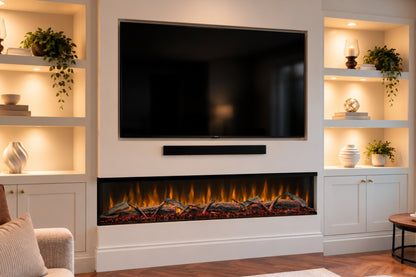 Evolution Fires Spectrum Slimline Series 60 Inch Media Wall Electric Fire