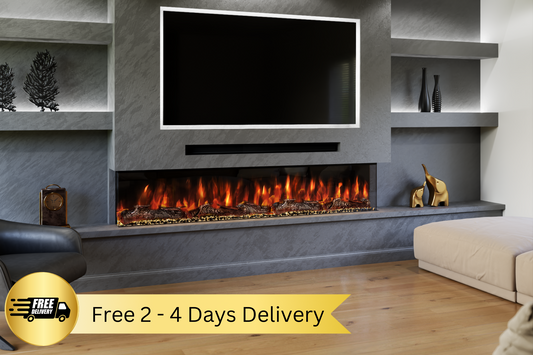 Evolution Fires Spectrum Slimline 82 Inch Media Wall Electric Fire