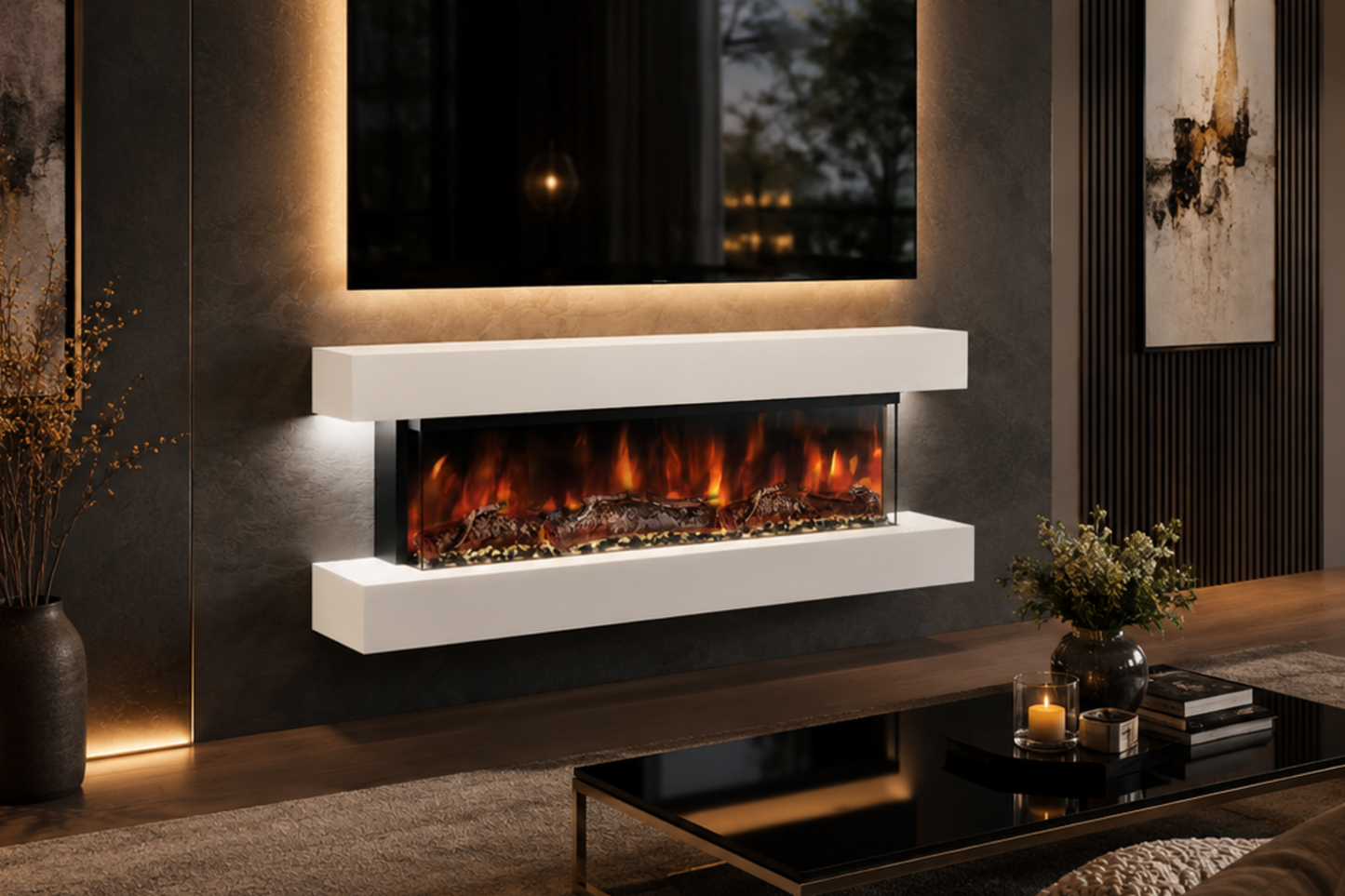 Evolution Fires - Studio 4 Wall-Mounted Electric Fireplace