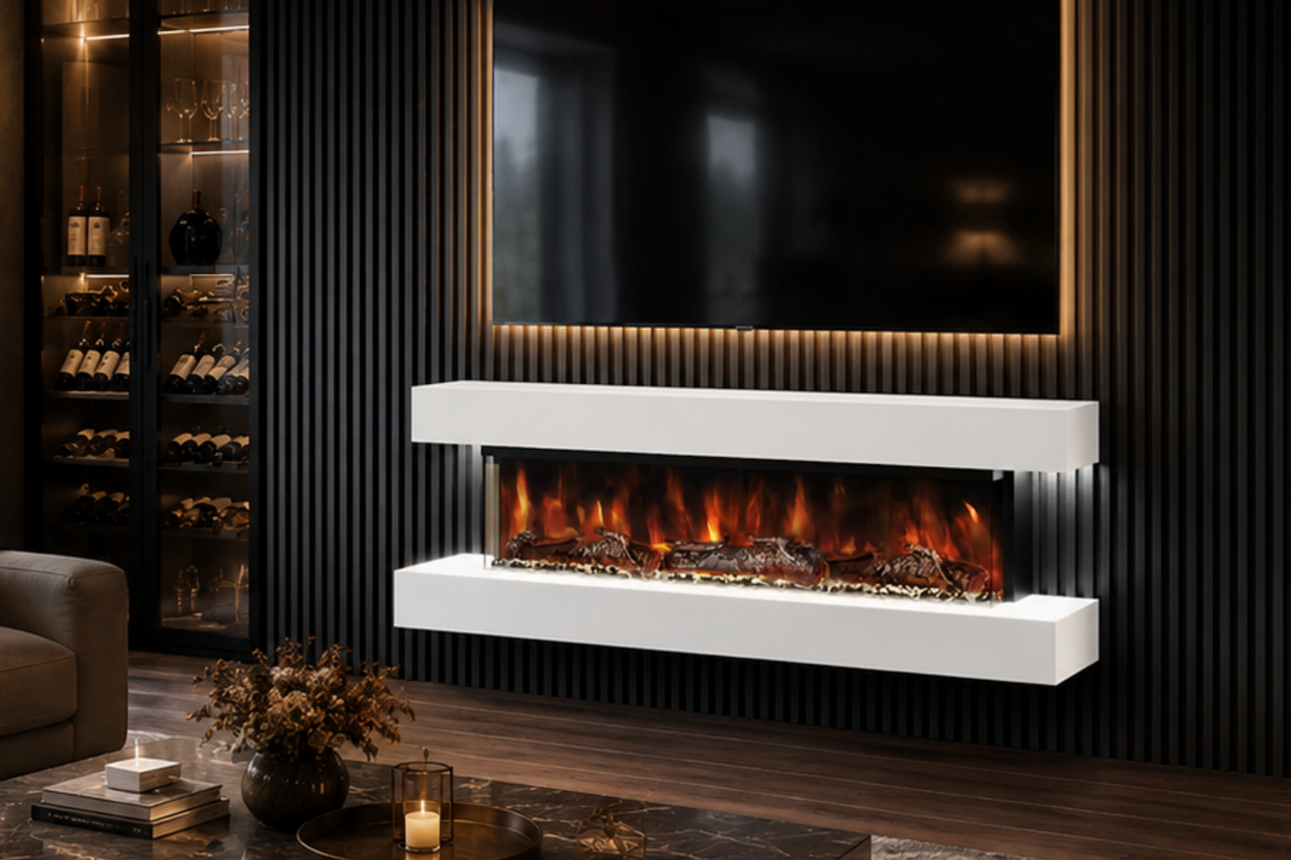 Evolution Fires - Studio 5 Wall-Mounted Electric Fireplace