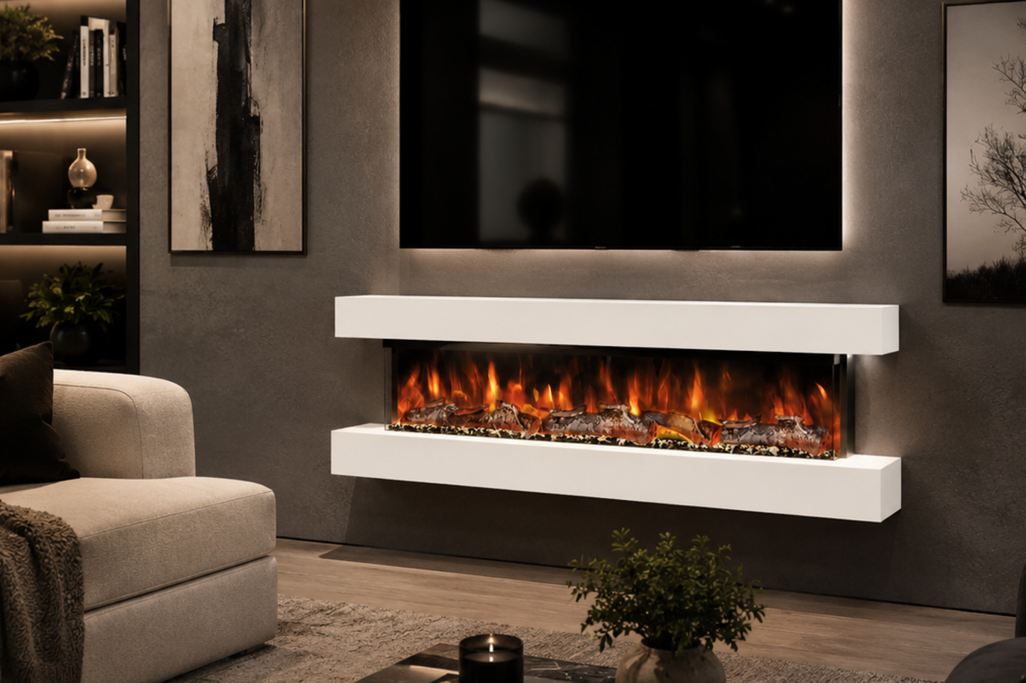 Evolution Fires - Studio 6 Wall-Mounted Electric Fireplace