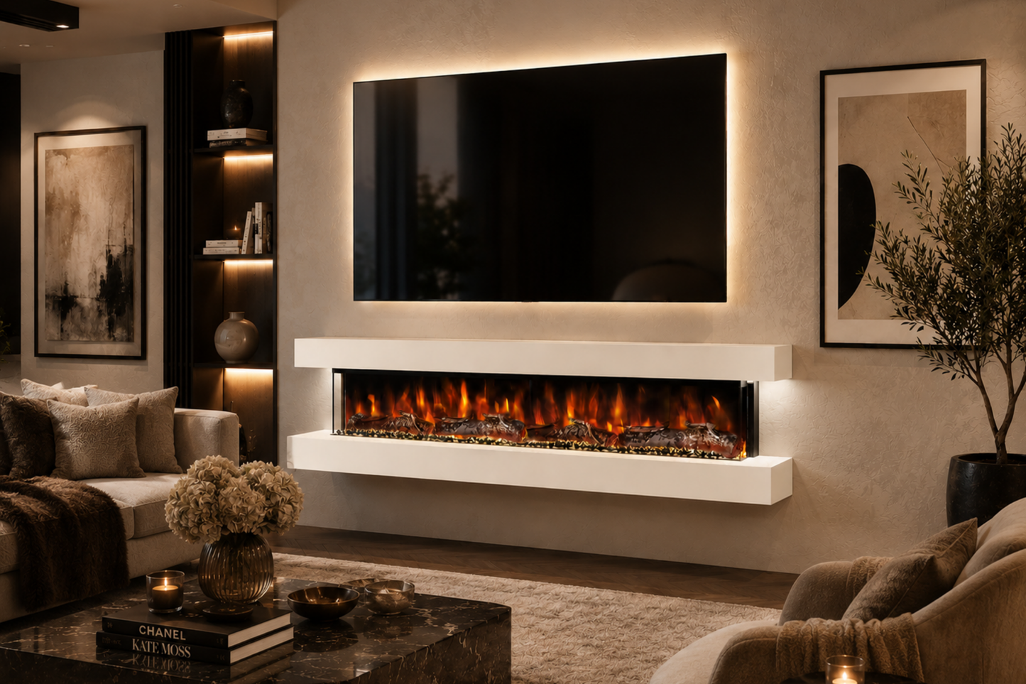 Evolution Fires - Studio 7 Wall-Mounted Electric Fireplace