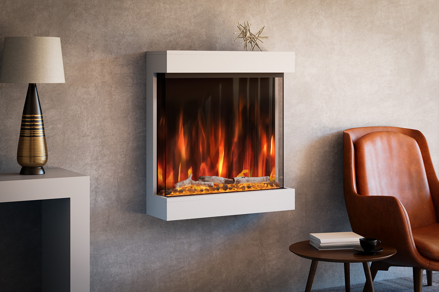 Salaman - Wall Mounted Electric Fireplace