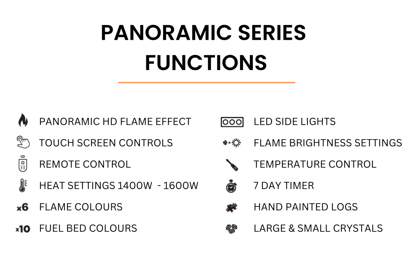 Spectrum Series 72 Inch Media Wall Fire