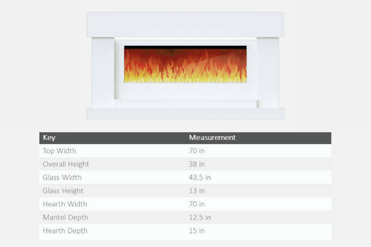 Evolution Fires - Neon Electric Fireplace Suite (Cream)