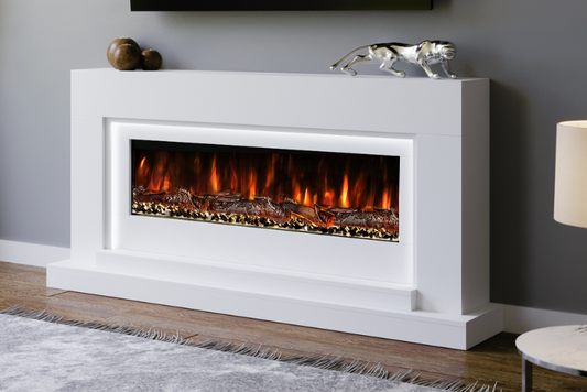 Nivarna Fireplace Suite (White)