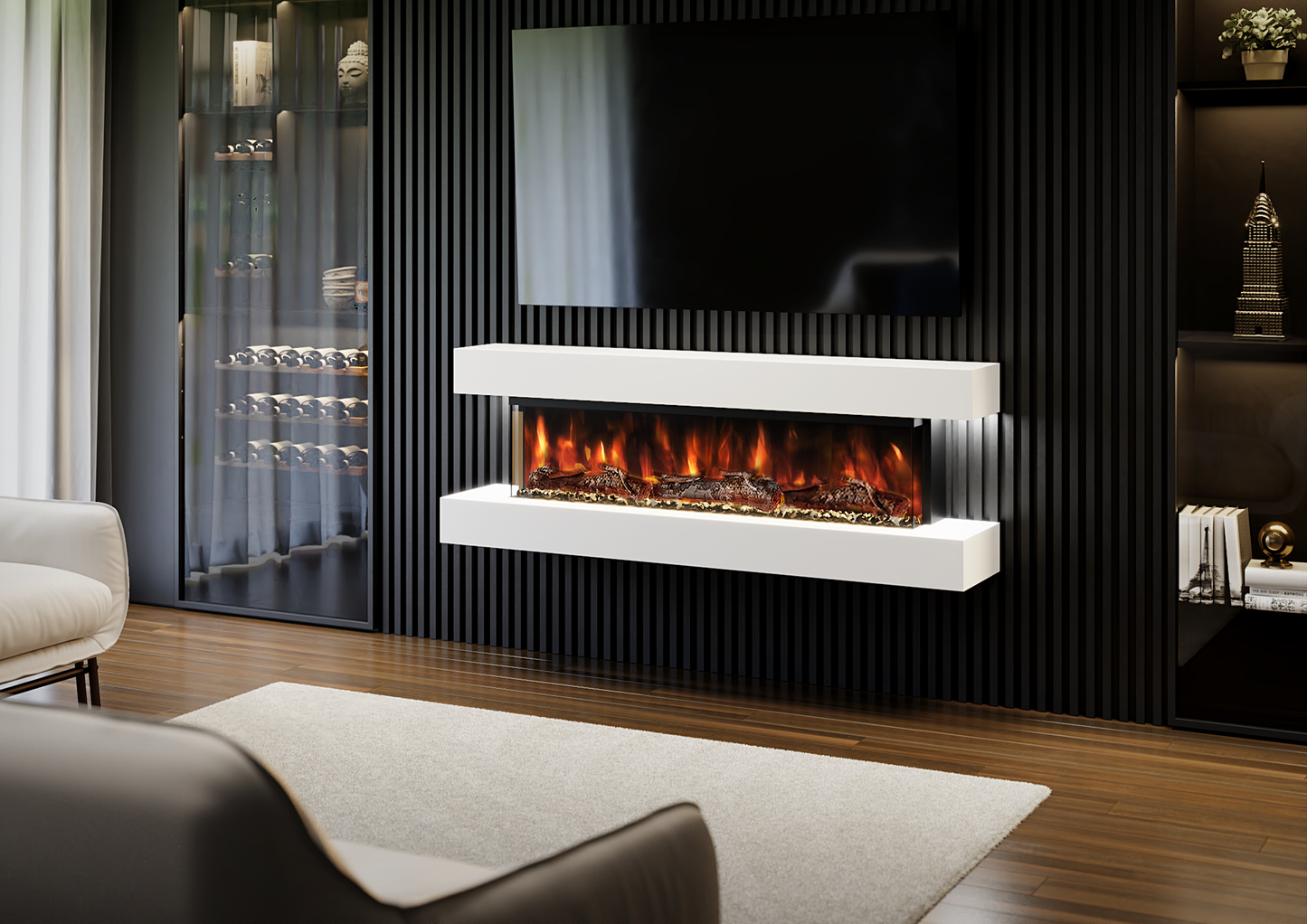 Studio 5 Wall-Mounted Electric Fireplace by Evolution Fires